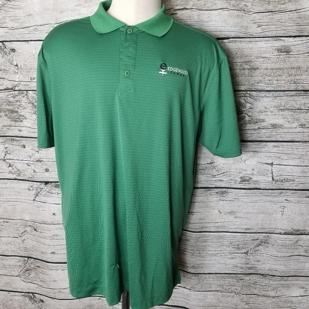 Ahead Edgewood Taroe Green Polo Size Large.Pit to pit approx:  25 inches Righ